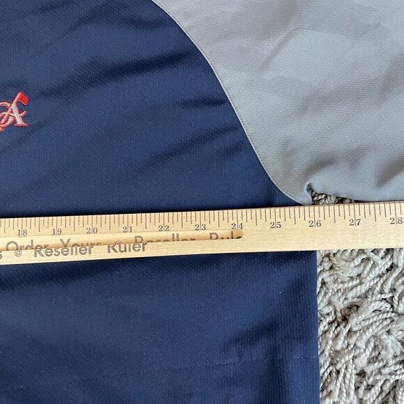 Footjoy Quarter Zip Sweater Mens Extra Large XL Blue Golf Stretch Pullover Logo - Picture 15 of 16